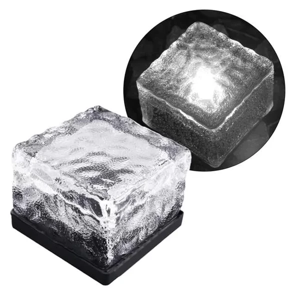 Powermaster Pm-21645 Solar Beyaz Ledli Tuğla Görünümlü Bahçe Dekorasyon Aydınlatma ürün görseli 1