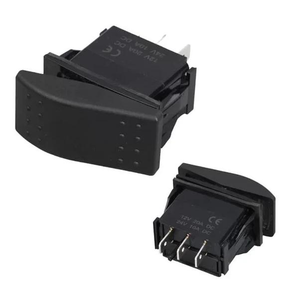 Sembolsüz Işıksız 3 Pinli On-Off 12-24V Marin Switch ürün görseli 1