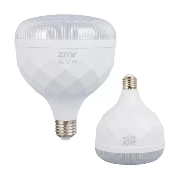 Zmr Zmr-113/B.65 50W Kristal Camlı T-Bulb Beyaz Led Ampul E27 6500K (15X19Mm) ürün görseli 1