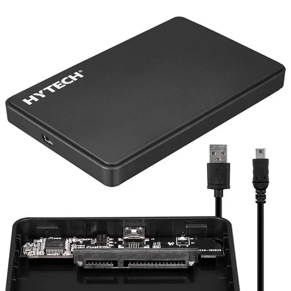 Hytech Hy-Hdc21 2.5" Usb 2.0 Sata Harici Hard Disk Kutusu Siyah ürün görseli 1
