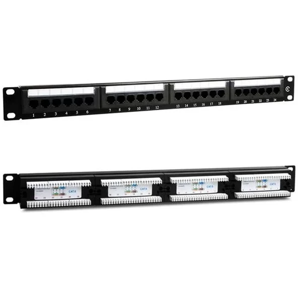 Powermaster Pm-4494 24’Lü Utp Cat6 Patch Panel ürün görseli 1