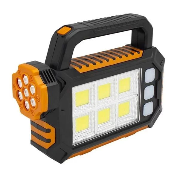 Powermaster Hs-8029-7-B 3 Modlu 6 Cob Ledli Taşınabilir Solar Lamba ürün görseli 1