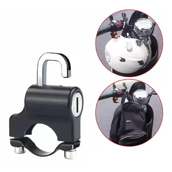Sunup Sn-24295 22-26Mm Universal Motosiklet Kask Kilidi ürün görseli 1