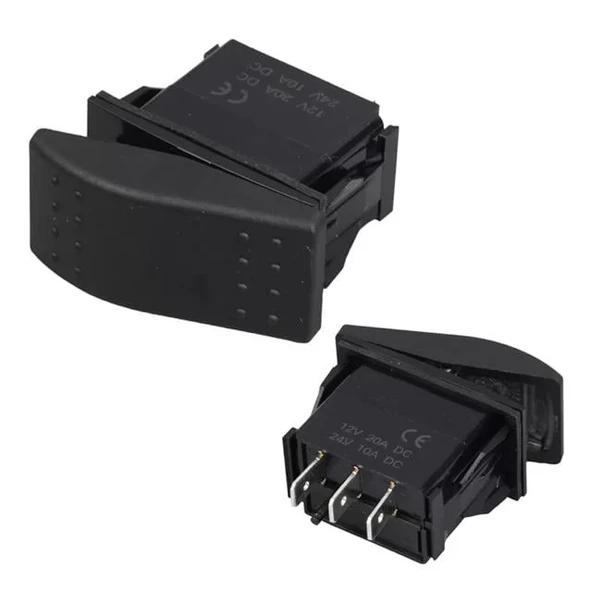 Sembolsüz Işıksız Yaylı 3 Pinli On-Off 12-24V Marin Switch ürün görseli 1