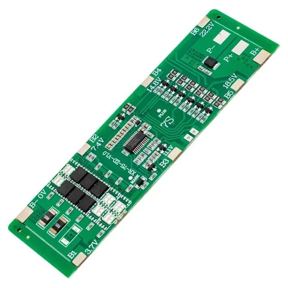 7S 24 Volt 20 Amper 18650 Pil Şarj Koruma Kartı (8 Ic Li) ürün görseli 1