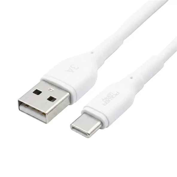 Powerway Ty21 3 Amper 25 Watt Usb To Type-C Hızlı Şarj Ve Data Kablosu ürün görseli 1