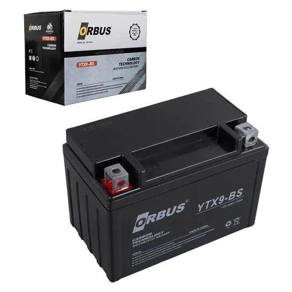 Orbus Ytx9-Bs 12V 9A Motosiklet Aküsü (150 X 86 X 107 Mm) (2.84Kg) ürün görseli 1