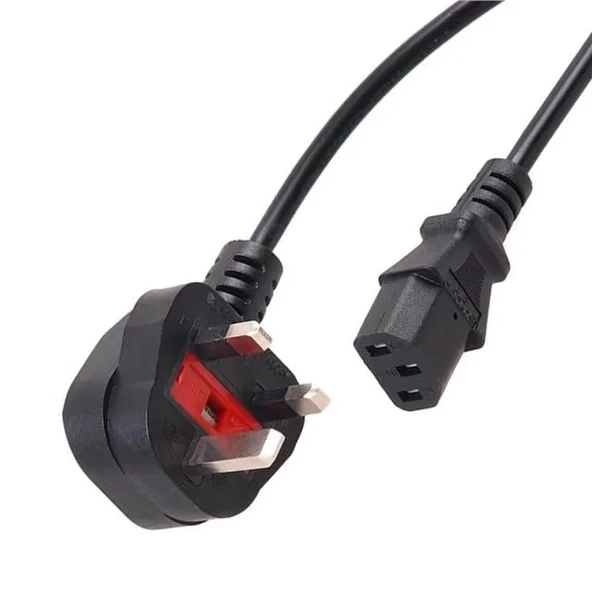 3 X 0.75 Mm İngiliz Tip 1.5 Metre C7 Güç Kablosu Pm-17891 ürün görseli 1