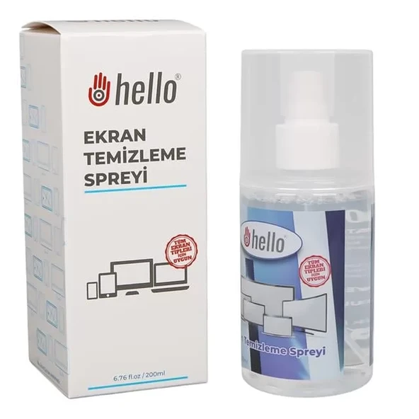 Hello Hl-27270 200Ml Profesyonel Ekran Temizleyici Sprey Telefon Tablet Tv Ve Laptop Temizleme Solüsyonu ürün görseli 1