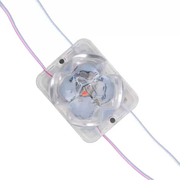 Powermaster Pm-14717 12 Volt 2 Watt Karışık (R+B) Yanıp Sönen Çakar 4333-3030 Modül Led 43X33X28Mm ürün görseli 1