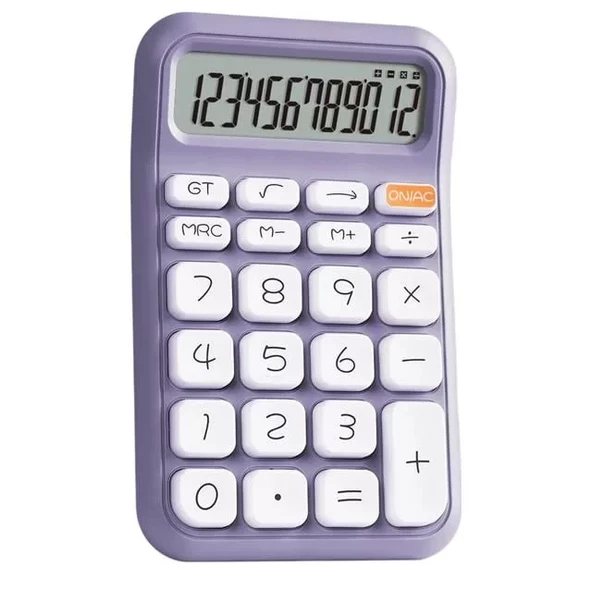 Powermaster Pm-25411 Mor 12 Haneli Hesap Makinesi ürün görseli 1