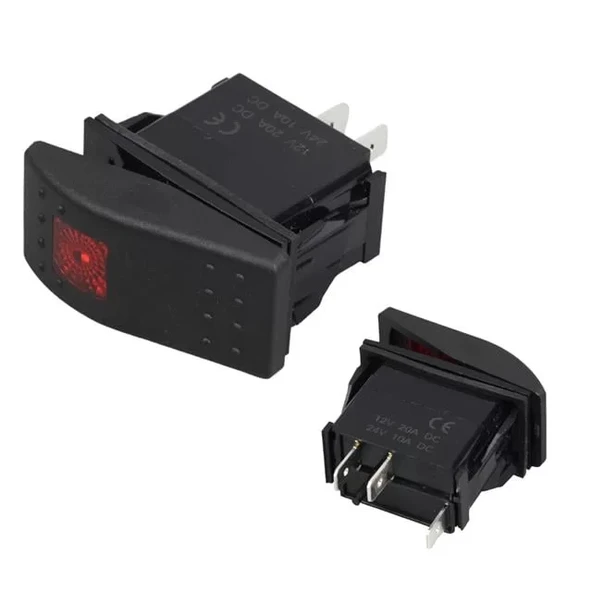 Swion Işıklı 3P On-Off 12-24V Marın Switch (Ic-134M) ürün görseli 1