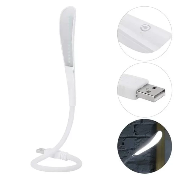 Pm-24560 14 Ledli Beyaz Esnek Usb Led Lamba 3 Kademeli ürün görseli 1