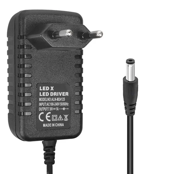 Pm-16740 7.8 Volt - 1.2 Amper 5.5*2.5 Mm Uçlu Plastik Kasa Adaptör ürün görseli 1