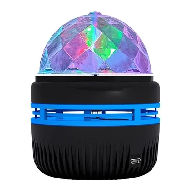 Ledx Yqx-6888 Mini Usb'Li 3 Watt Şarjlı Sihirli Rgb Led Disko Topu ürün görseli 1