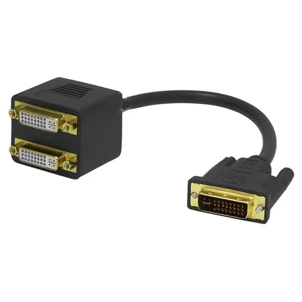 Powermaster Pm-25997 24+1 Dvı Erkek To 2X 24+5 Dvı Dişi Çoklayıcı Kablo 32Cm ürün görseli 1