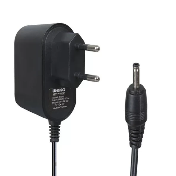 Weko Wk-21946 5 Volt - 2 Amper 2.5*0.7 İnce Uç Yerli Üretim Tablet Pc Adaptörü ürün görseli 1