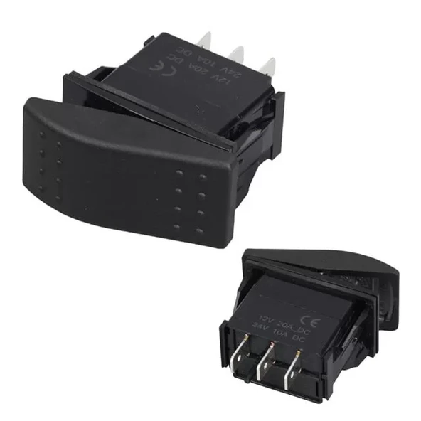 Sembolsüz Işıksız Yaylı 3 Pinli On-Off-On 12-24V Marin Switch ürün görseli 1