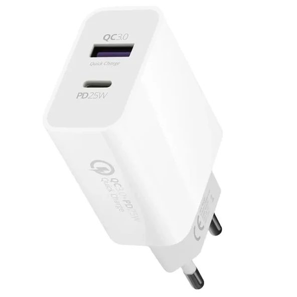 Hw25 Usb 3.0 / Type-C 25W 3.0 A Hızlı Şarj Aleti Başlığı Pd25W ürün görseli 1