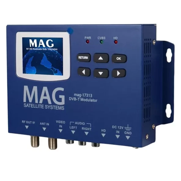 Mag Mg-17313 Lcd Ekranlı Hd-Rf Converter Full Hd Dvb-T Encoder Modülatör (Dvb-T/Av/Hdmı) ürün görseli 1
