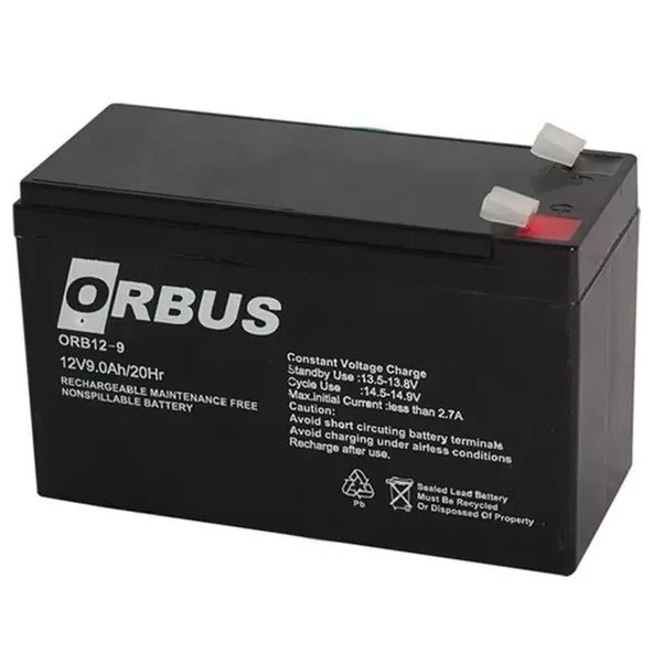 Orb12-9 12 Volt 9 Amper Kuru Akü (150X65X90 Mm) ürün görseli 1