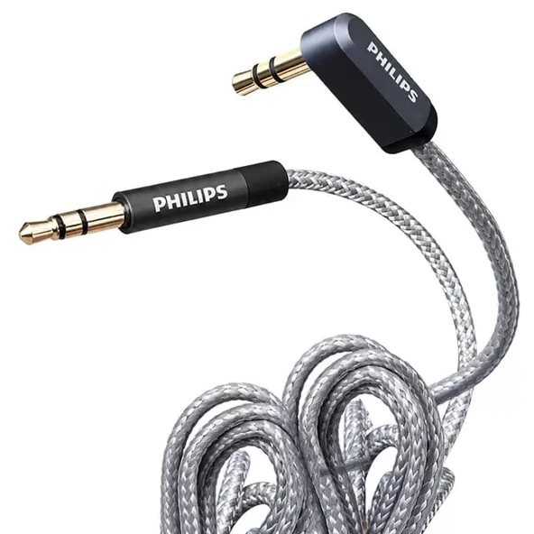 Swr2114F/93 1 Metre 3.5Mm Stereo Aux Ses Kablosu 90 Derece L Tipi Açılı Örgülü Zırhlı ürün görseli 1