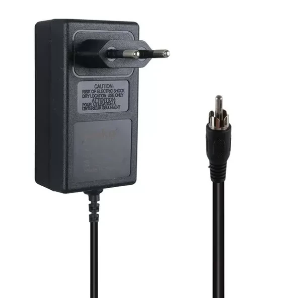 Weko 16 Volt - 2. Amper Tos Fişli Rca Yerli Üretim Priz Tipi Santral Adaptörü ürün görseli 1