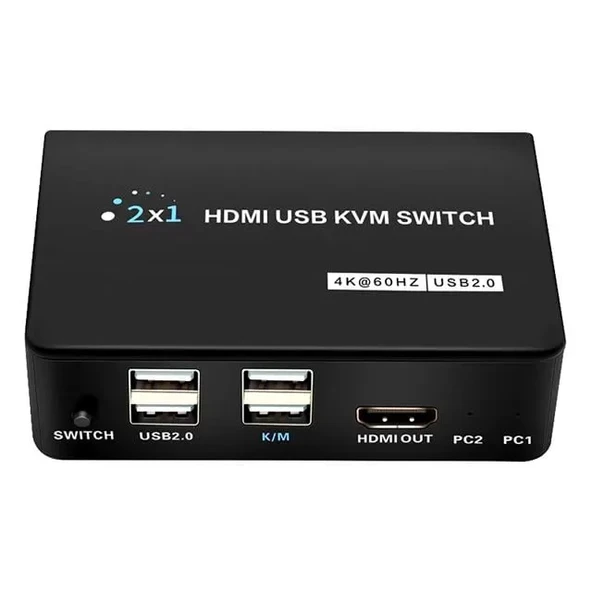 Pm-11789 4K Hdmi Usb Kvm Switch 2X1 ürün görseli 1