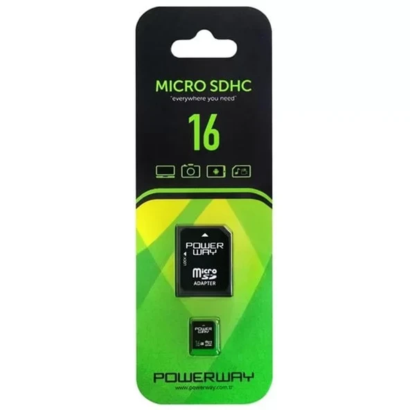 Pwr-16 16 Gb Micro Sd (Class 10) Hafıza Kartı ürün görseli 1