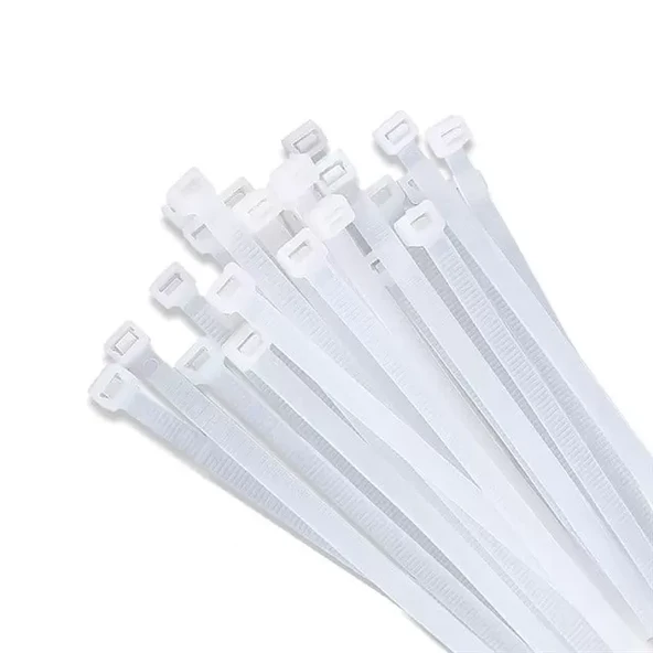 25 Cm 3.6 Mm Kablo Bağı Beyaz (100'Lü Paket) ürün görseli 1