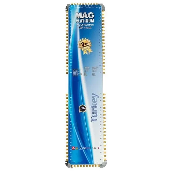 Mag Platinum 10/80 Multiswitch - 10 Giriş 80 Çıkışlı Merkezi Uydu Santrali Hybrid 4K 3D Destekli ürün görseli 1