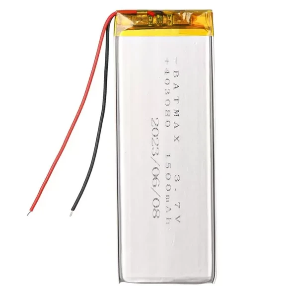 403080 3.7 Volt 1300 Mah Lityum Polimer Pil ürün görseli 1
