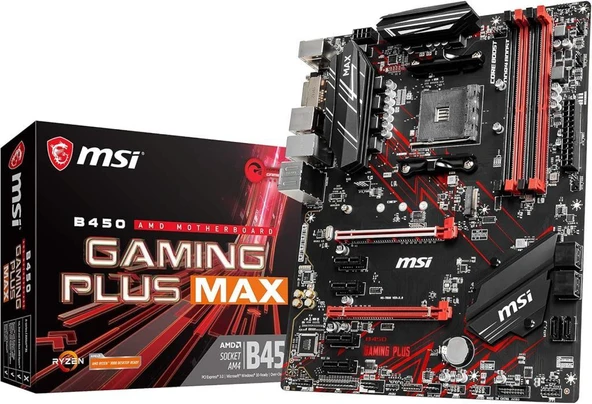 MSI B450 Gaming Plus Max AMD AM4 DDR4 ATX Anakart Outlet ürün görseli 1