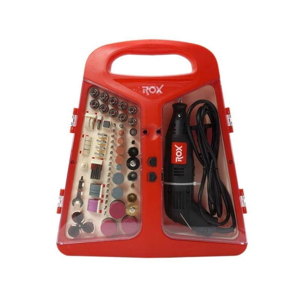 Rox 0074 Mini Taşlama Gravür Makinası Hobi Seti 210 Parça ürün görseli 1
