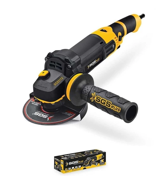 SGS SGS5112 1010W Profesyonel Avuç Taşlama Makinesi – 125mm Disk, Devir Ayarlı ürün görseli 1