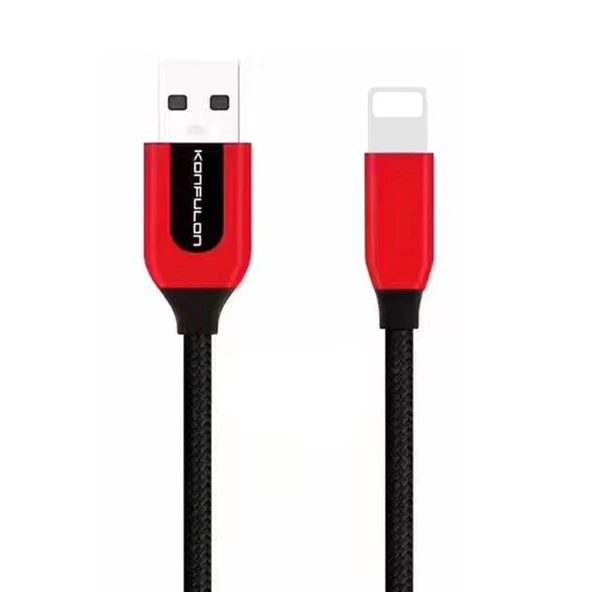 S51 Lightning Kablo İphone Uyumlu 1m 3a - Siyah ürün görseli 1