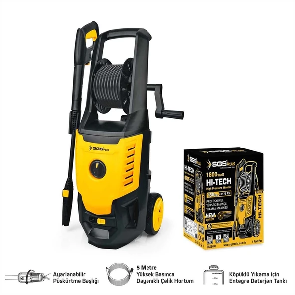 SGS 5400 Yüksek Basınçlı Yıkama Makinası 1800 W /150 Bar ürün görseli 1