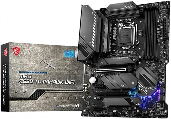 MSI MAG Z590 Tomahawk Wi-Fi Intel LGA1200 DDR4 ATX Anakart Teşhir ürün görseli 1