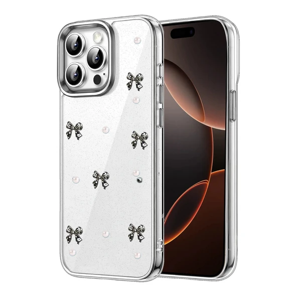 Apple İphone 15 Pro Fiyonk Desenli Kapak - Desen 8 ürün görseli 1