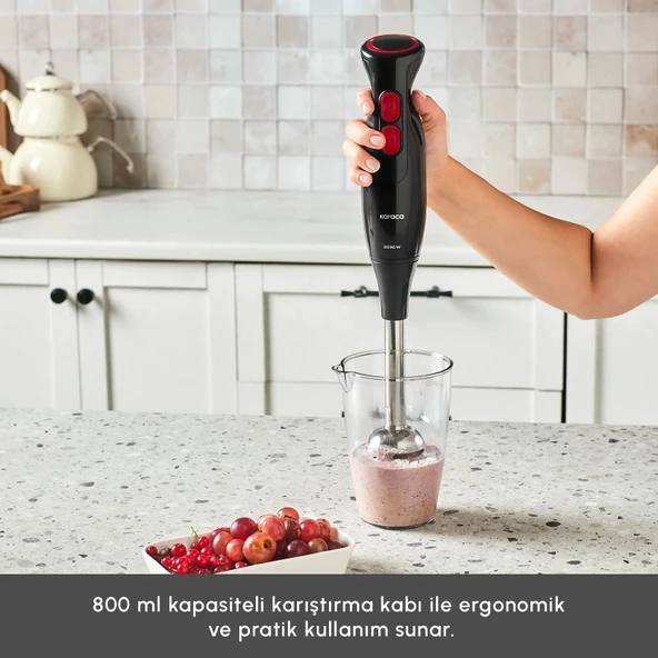 Karaca Pro Multimax 6 in 1 Çok Amaçlı Mutfak Robotu 2000W Black - Resim 8