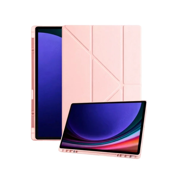 Samsung Galaxy X730 Tab S11 Kalemlikli Mars Tablet Kılıfı - Rose Gold ürün görseli 1