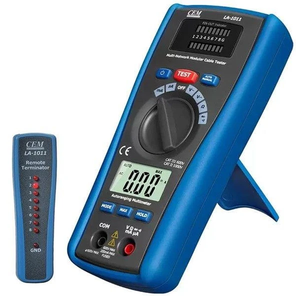 Cem LA-1011 Lan Kablosu Test Cihazı ve Multimetre ürün görseli 1