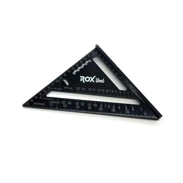 Rox Wood Alüminyum Üçgen Marangoz Gönye 175 mm ürün görseli 1
