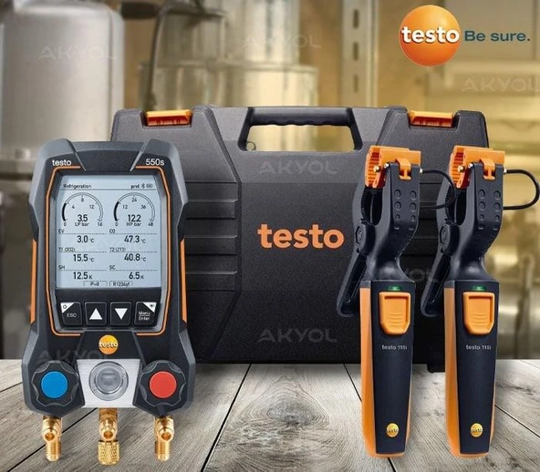 Testo 550S Akıllı Dijital Manifold Seti - Resim 4