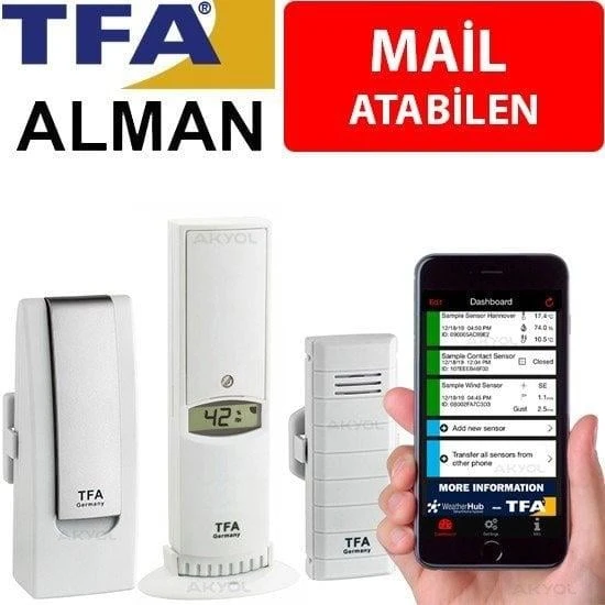 TFA WH401-BM SET Akıllı Sıcaklık ve Nem Ölçer ürün görseli 1