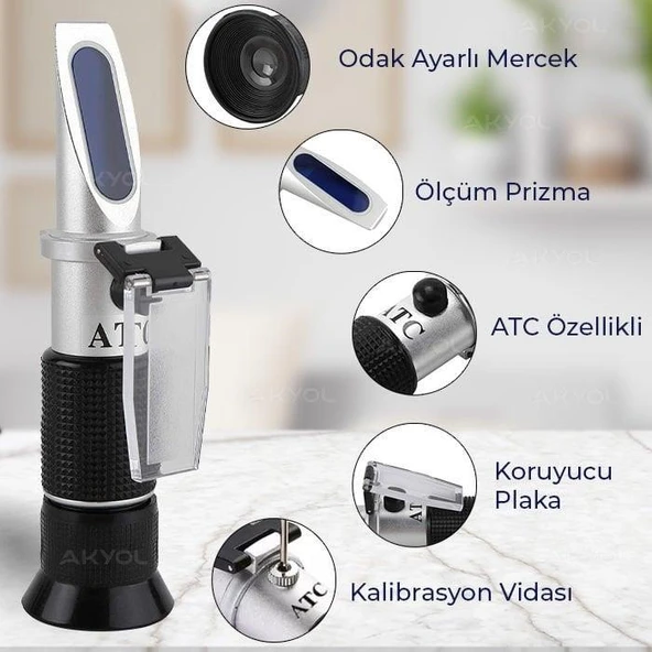 Loyka El Tipi Alkol Refraktometresi - Resim 4