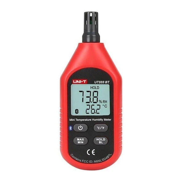UNI-T UT333BT Bluetooth Mini Sıcaklık ve Nem Ölçer – Dijital Termometre Higrometre, Veri Kayıt Özellikli ürün görseli 1