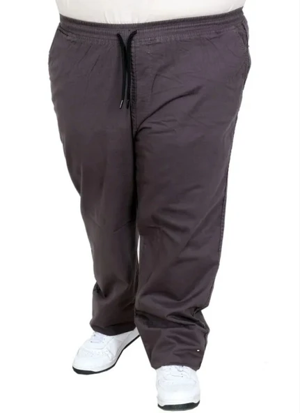 Büyük Beden Erkek Keten Jogger Pantolon Milano 21913 ANTRASIT ürün görseli 1