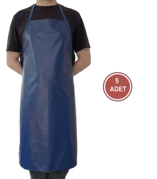 5 Adet Su Geçirmez ve Leke Tutmaz İş Önlüğü 70x120 Cm Lacivert Renk ürün görseli 1