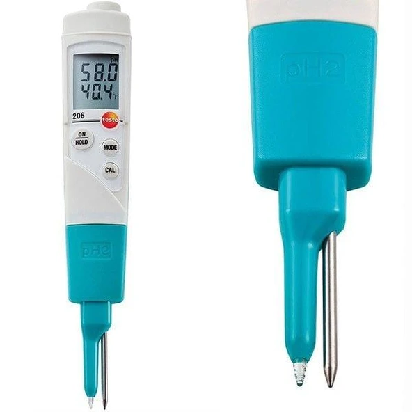 Testo 206 pH2 pH ve Sıcaklık Ölçer (Yarı-Katı Gıda) ürün görseli 1